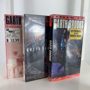 Garth Brooks Video Collection VHS Set Of 3 Live Interviews CMA Volume 11 Country